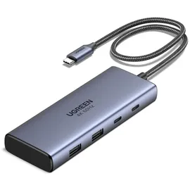 UGREEN 7-in-1 USB-C Hub CM498, Andocken, Dock, 100 W, Grau