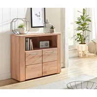 Home Affaire Kommode »Celle,90cm breit,35 cm tief, Fronten Massivholz«,
