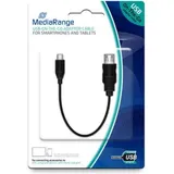 MediaRange USB-A auf Micro-USB 0,2 m Schwarz