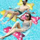 Aufblasbare Wasserhängematte, Wasserhängematte Luftmatratze Pool, 4 in1 Wasser H