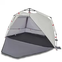 vidaXL Strandzelt 3 Personen Grau Quick Release Wasserdicht