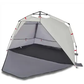 vidaXL Strandzelt 3 Personen Grau Quick Release Wasserdicht