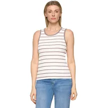 Cartoon T-Shirt Beige/Weiß 40