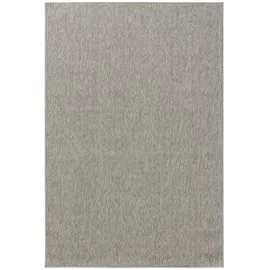 benuta Outdoorteppich, Hellgrau, Kunststoff, Uni, Rechteckig, 80x150 cm, Oeko-Tex® Standard 100, Made in Turkey, wasserabweisend, Teppiche & Böden, Teppiche, Outdoorteppiche