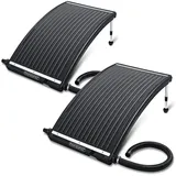 monzana Monzana® Sonnenkollektor 112x55x14cm 10000 L/h Höhenverstellbar 32/38mm Anschluss UV-Beständig Erweiterbar Poolheizung Solar Heizung Wasser