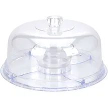 Excellent Houseware 6-in-1 Servierplatte | transparent