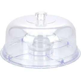 Excellent Houseware 6-in-1 Servierplatte | transparent