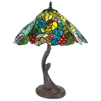 5LL-6129 Tiffany-Lampe-Leuchte Tischlampe Schreibtischlampe Stehlampe Baum Früch