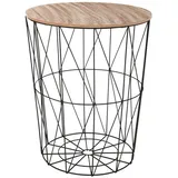Atmosphera Créateur d'intérieur Kumi Schwarz Holz 47 x 57 cm