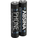 Absina Micro AAA 800 mAh 2 St.