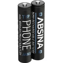 Absina Micro AAA 800 mAh 2 St.