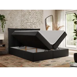 MKS Boxspringbett 160 x 200 cm H3 Schwarz