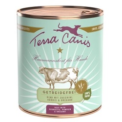 Terra Canis Getreidefrei Adult 6x800g Rind mit Zucchini, Kürbis & Oregano