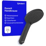 Duravit Handbrause 3jet 110 MinusFlow 245mm, Anschl.-G. G 1/2, D 110mm, sw m