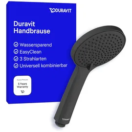 Duravit Handbrause 3jet 110 MinusFlow 245mm, Anschl.-G. G 1/2, D 110mm, sw m