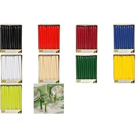 Papstar Leuchterkerzen 25 cm 50 St. dunkelgrün