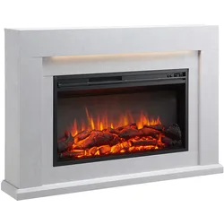 Elektrokamin BALDERIA Xerxes - Standkamin, Heizung 2000W - Betonoptik