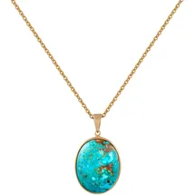 ZEEme Kette mit Anhänger Silber 925 vergoldet gelb
