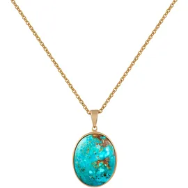 ZEEme Kette mit Anhänger Silber 925 vergoldet gelb