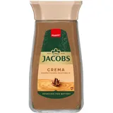 Jacobs Crema, löslicher Bohnenkaffee, Instant-Kaffee aus gerösteten Kaffeebohnen, 200g