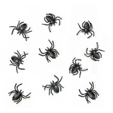 Spinnen Deko 3x3cm 10 Stück Plastikspinne Dekoration Halloween Fasching lustiger Scherzartikel Kinder Schwarz