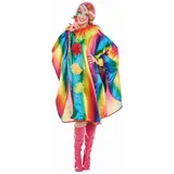 Mottoland Damen Kostüm Regenbogen Cape Clownin Karneval Fasching - Costumes