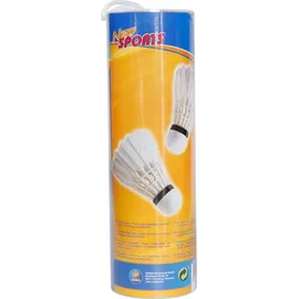 Vedes New Sports Badminton-Bälle mit Federn, 4 Stück
