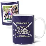 Grundschulabschied Geschenk - Kaffee-Tasse als Erinnerungsstück für Lehrer oder Schüler - Fototasse aus Keramik (300ml) - Personalisiert - Grundschule Das Wars als Geschenke