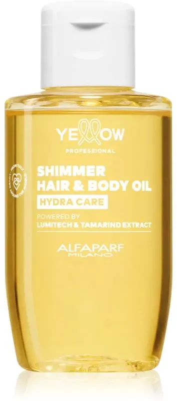Yellow Professional Hydra Care Shimmer Hair & Body Oil hydratisierendes Öl für alle Haartypen 100 ml