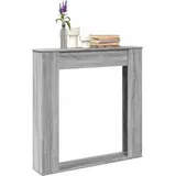 Kaminumrandung Grau Sonoma 100x20x100 Cm Holzwerkstoff