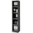 Möbel Boss Aktenregal 43 x 38 x 204 cm Grau/Schwarz