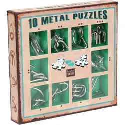 Eureka! Metal Puzzle set - 10 Metal Puzzles Set Green (only available in display 52473355)