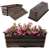 Kadax Blumenkasten 39,5 x 17 x 14 cm Braun