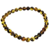 Ostsee-Schmuck Armband Kugel 6 mm grün 19 cm