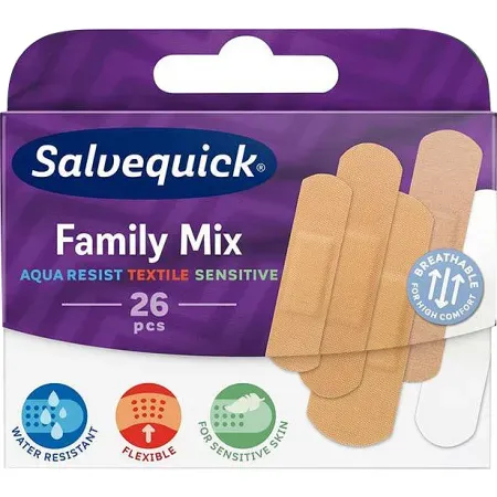 Salvequick Family Mix Pflaster 26 Stück