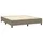 vidaXL Boxspringbett mit Matratze & LED Taupe 160x200 cm Stoff