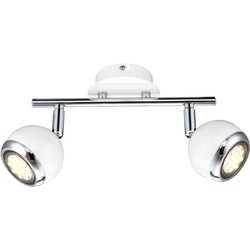 LED Decken Leuchte Chrom Küchen Wand Spot verstellbar Dimmer im Set inkl. RGB LED Leuchtmittel