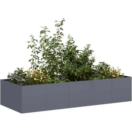 vidaXL Pflanzgefäß 40 x 80 x 80 cm Anthrazit