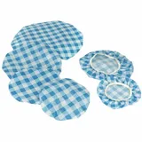 Metaltex 234900 Topfhauben aus Kunststoff, 6-er Set, rot oder blau,