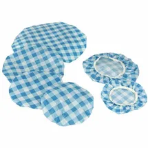 Metaltex 234900 Topfhauben aus Kunststoff, 6-er Set, rot oder blau,