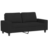 VidaXL 2-Sitzer-Sofa Schwarz 140 cm Stoff