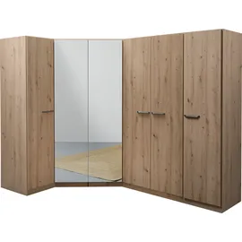 Rauch Schrank-Set RAUCH "Kleiderschrank Schrank Garderobe Wäscheschrank VANDOR", braun (eiche artisan), B:164cm H:197cm T:253cm, Holzwerkstoff, Kastenmöbel-Sets, 6-türig mit viel Stauraum, Schränke einzeln stellbar MADE IN GERMANY