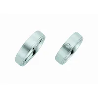 Adelia ́s Partnerring Damen Edelstahl Freundschaftsring, Edelstahlschmuck für Damen silberfarben 52