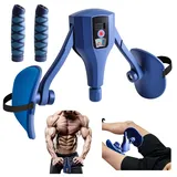 Oberschenkeltrainer, 5 bis 35KG Beckenboden Trainer, Multifunktion Beintrainer mit Intelligenter Zähl, Zuhause Beckenbodentrainer für Frau und Männer, Hüfttraining (Schatzblau)