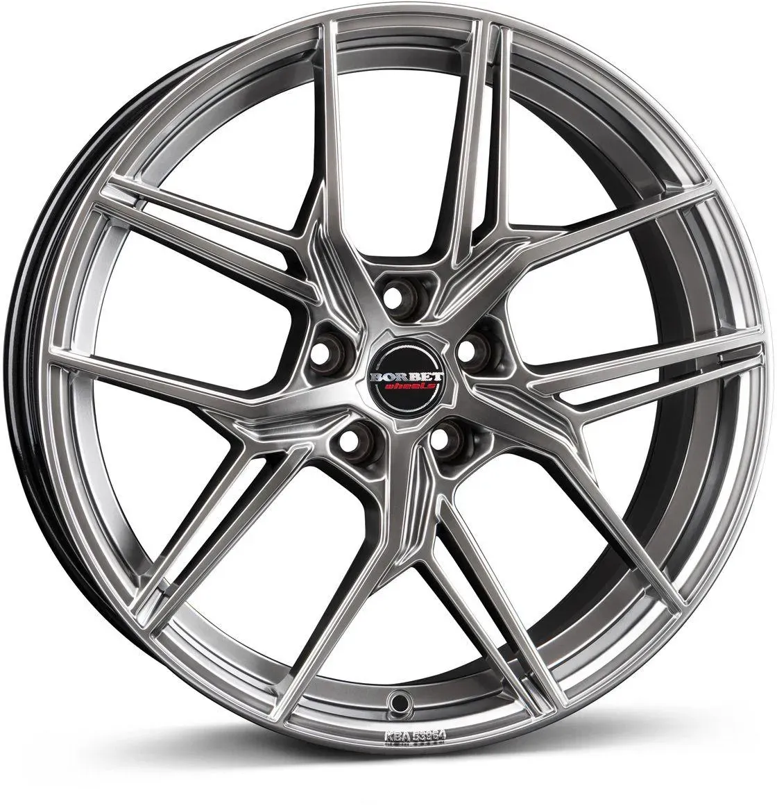 BORBET DESIGN QX hyper black silver 8.0Jx19 5x112 ET50