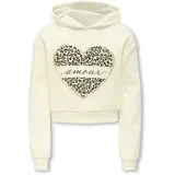 KIDS ONLY "KOGCOOPER LIFE HEART LS HOODIE SWT NOOS", Mädchen, Gr. 122/128, EU