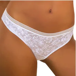 Bikinislip LASCANA, Damen, Gr. 44/46, weiß, Microtouch, Obermaterial: 80% Polyamid, 20% Elasthan, körpernah, Unterhosen