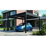 sunelements SunVaro Carport Energy M 362 x 345 cm mit Photovoltaikdach 250 Wp anthrazit-metallic