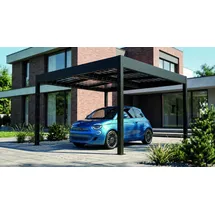 sunelements SunVaro Carport Energy M 362 x 345 cm mit Photovoltaikdach 250 Wp anthrazit-metallic