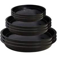 Luxuskollektion Blumentopf Untersetzer Rund 9 Stk Pflanzen Pflanztopf Plastik